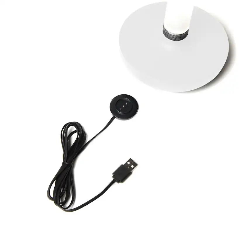 Biarritz bordslampa vit USB Vit
