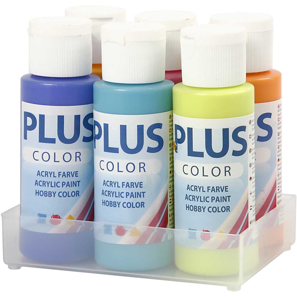 Hobbyfärg Creativ Company Plus Color Colorful 6x60 ml/1 Förp