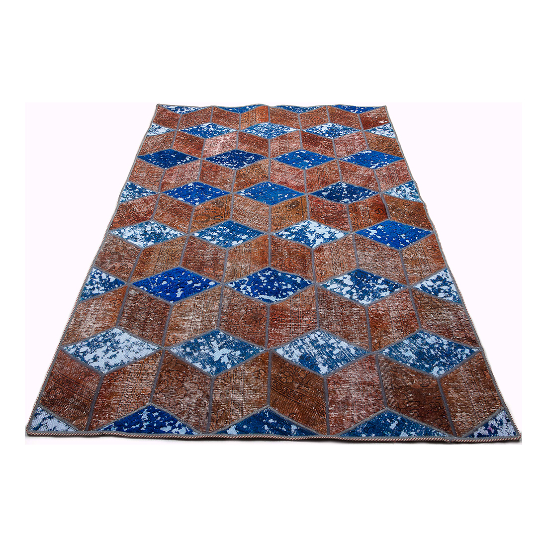 Persisk Patchworkmatta D-sign Handknuten 750645