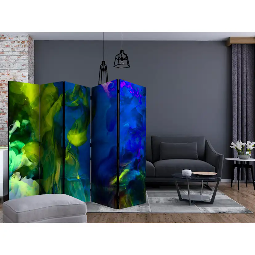 Rumsavdelare Skärmvägg Arkiio Colored Flames II II 225x172 cm