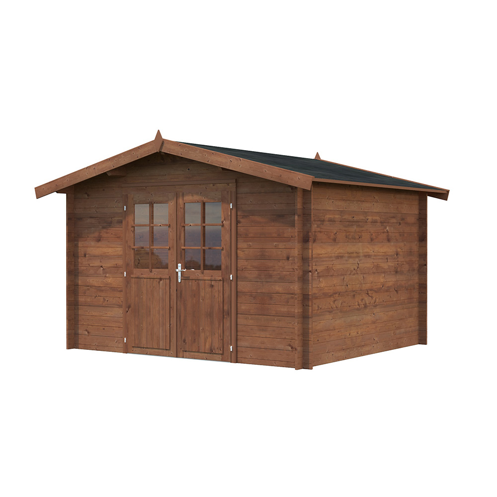 Friggebod Palmako Valentine 9,3 m² Komplett Stuga med Sadeltak