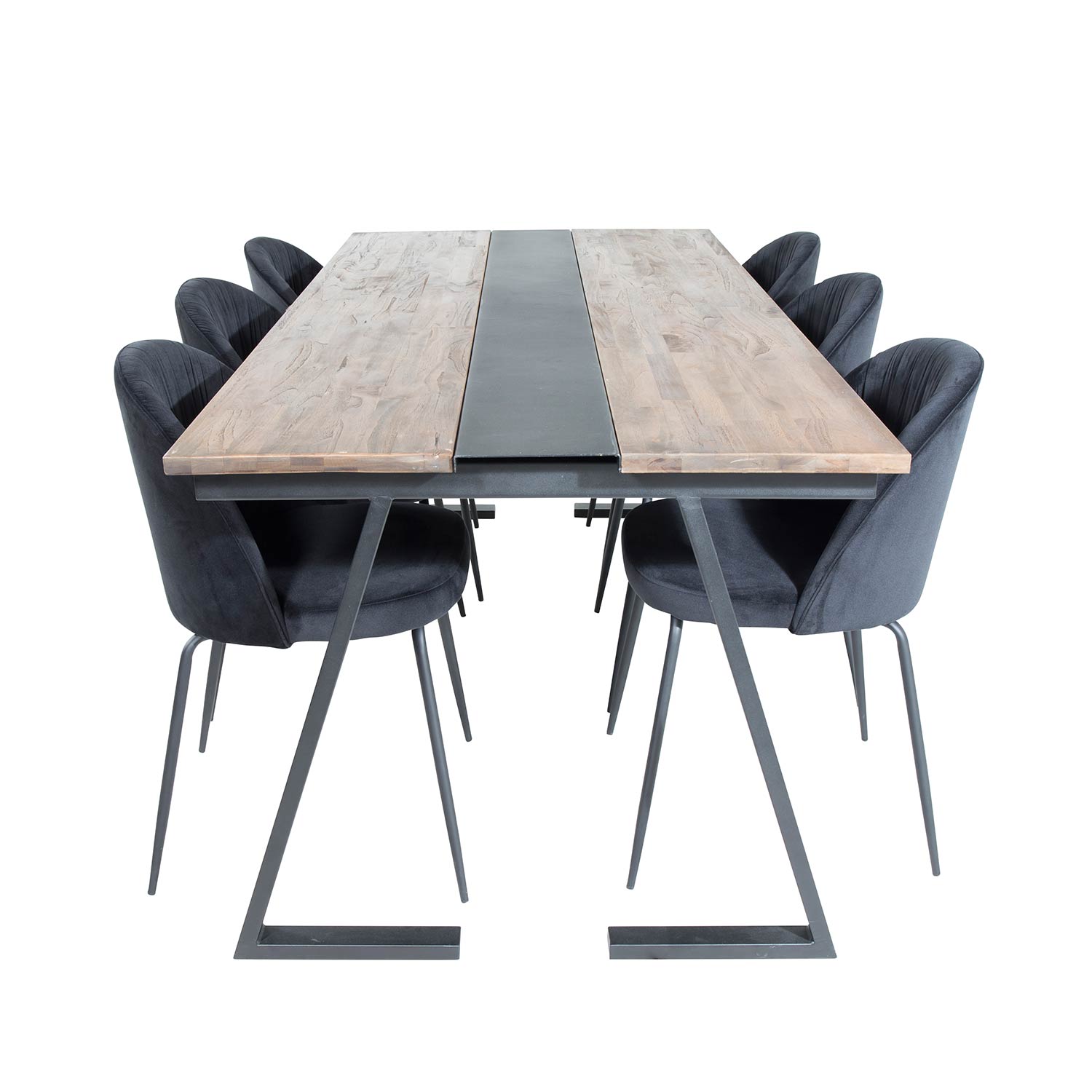 Matgrupp Venture Home Jane med 6 Wrigley Stolar