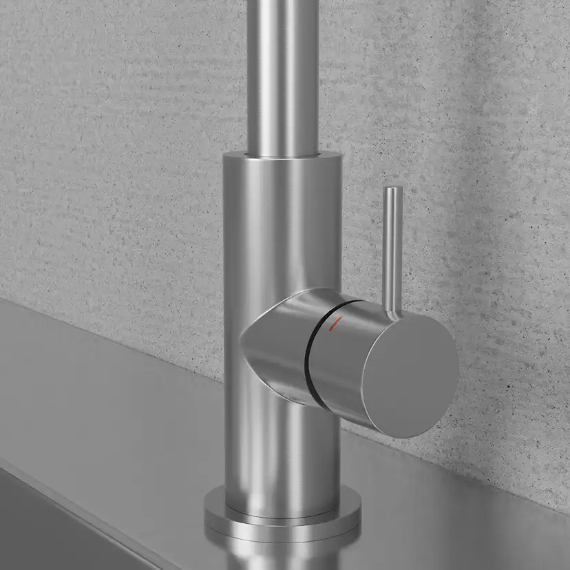 Handtag till blandare Scandtap Steel Short bar 5mm Rostfritt Stål