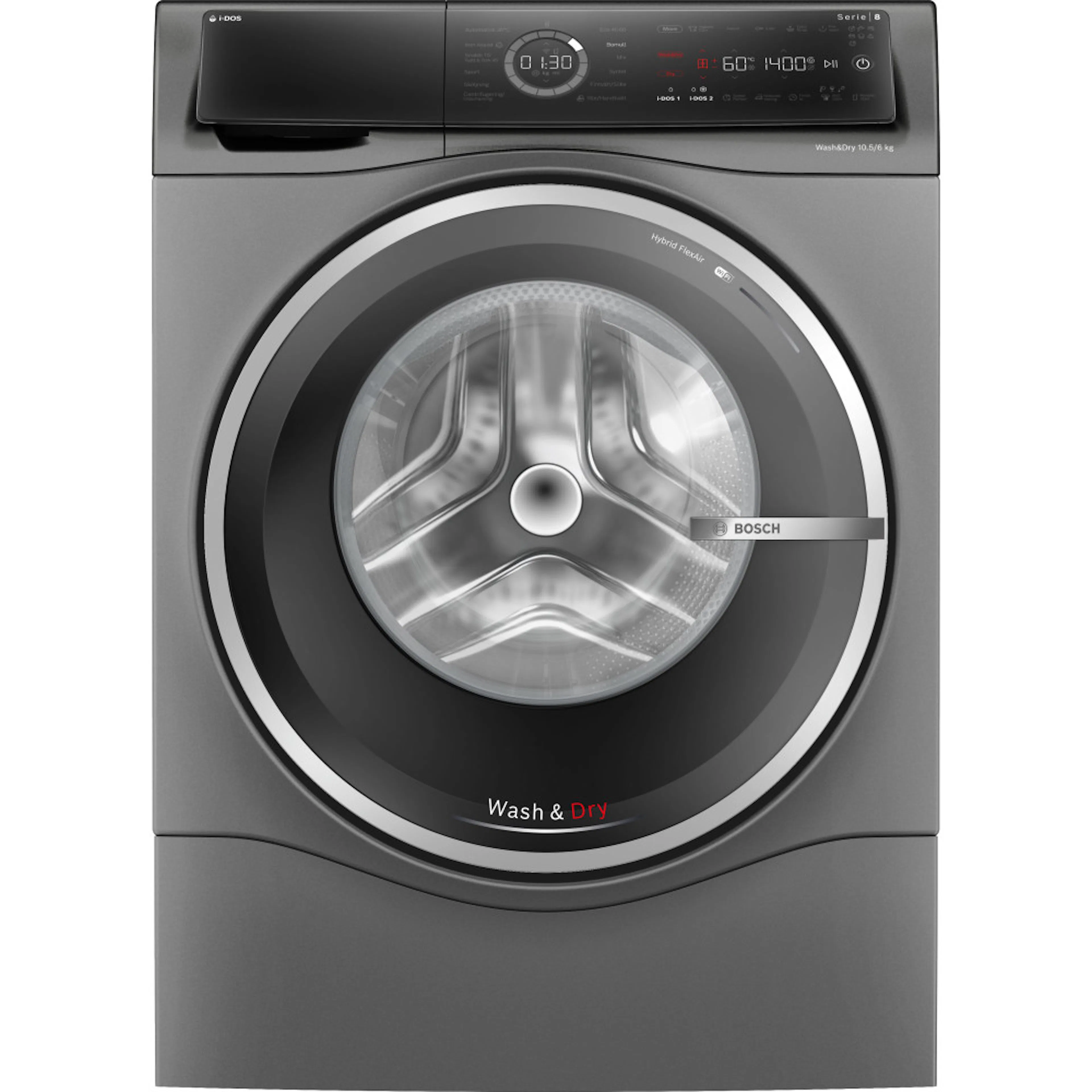 Tvätt/Torkmaskin Bosch WNC254A Serie 8 10.5/6 kg, 1400 v/min