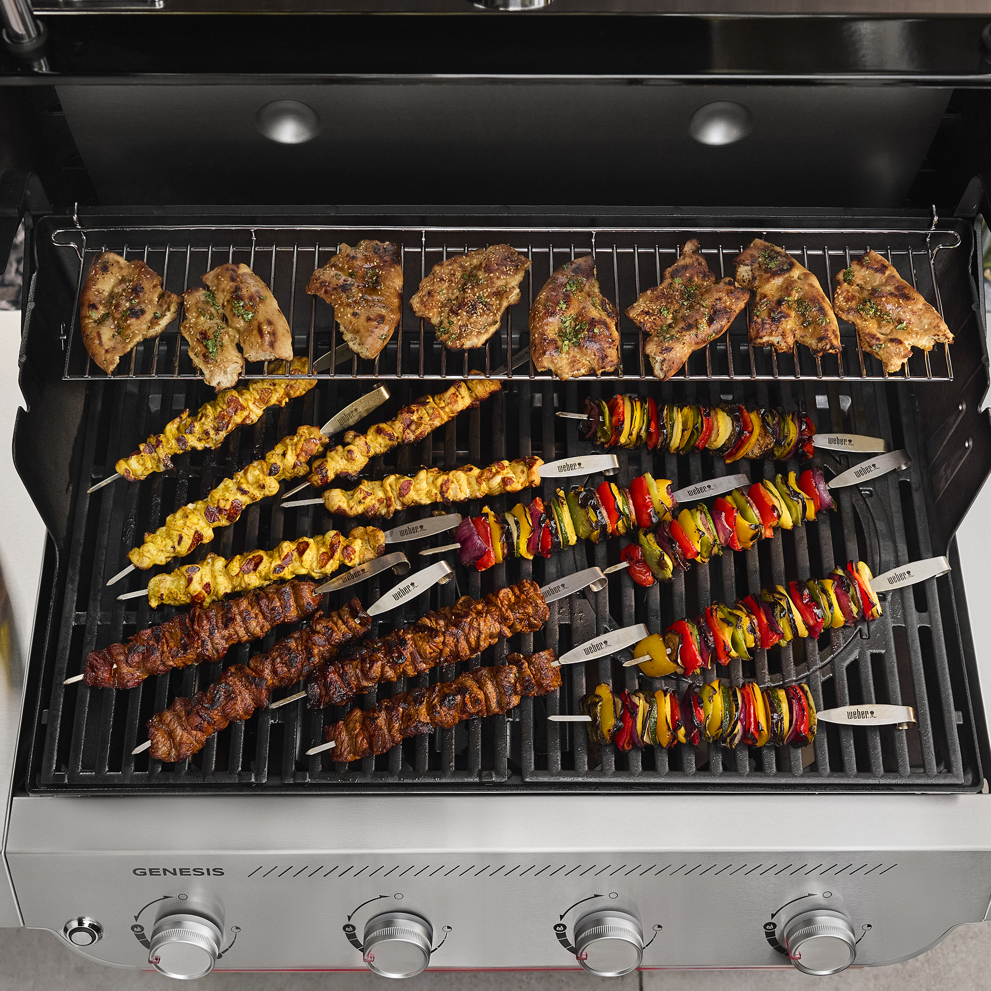 Gasolgrill Weber Genesis E-415 Gjutjärn med 4 Brännare