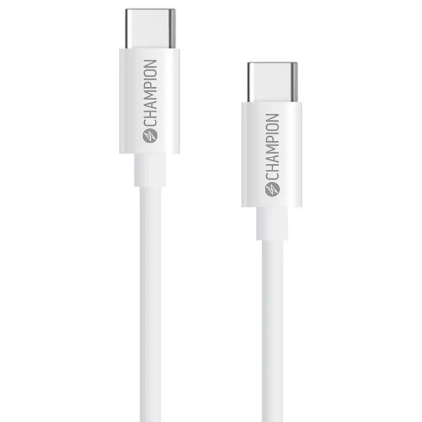 USB-C Kabel Champion 60W 2m Vit