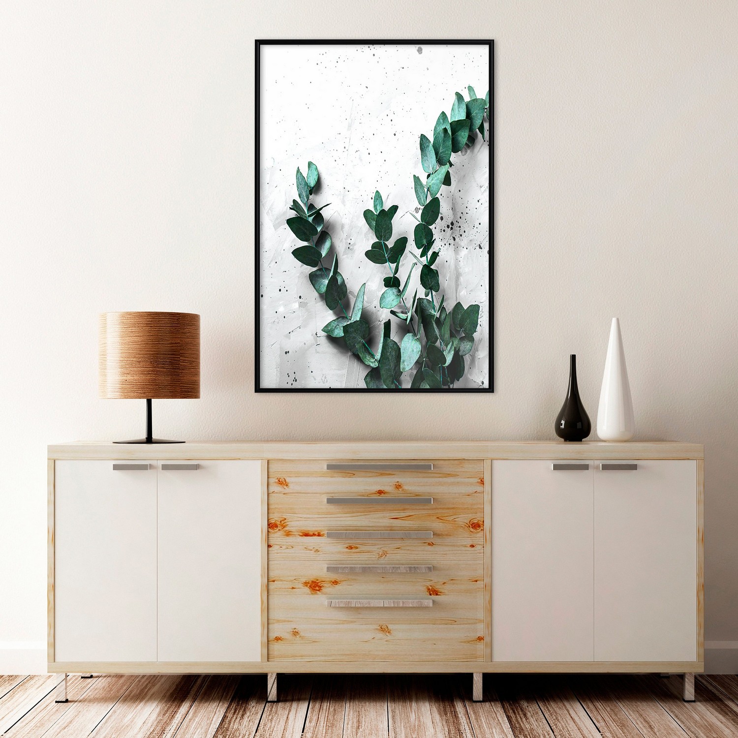 Affisch - Eucalyptus Scent [Poster] 20x30 Svart ram, 20x30 cm