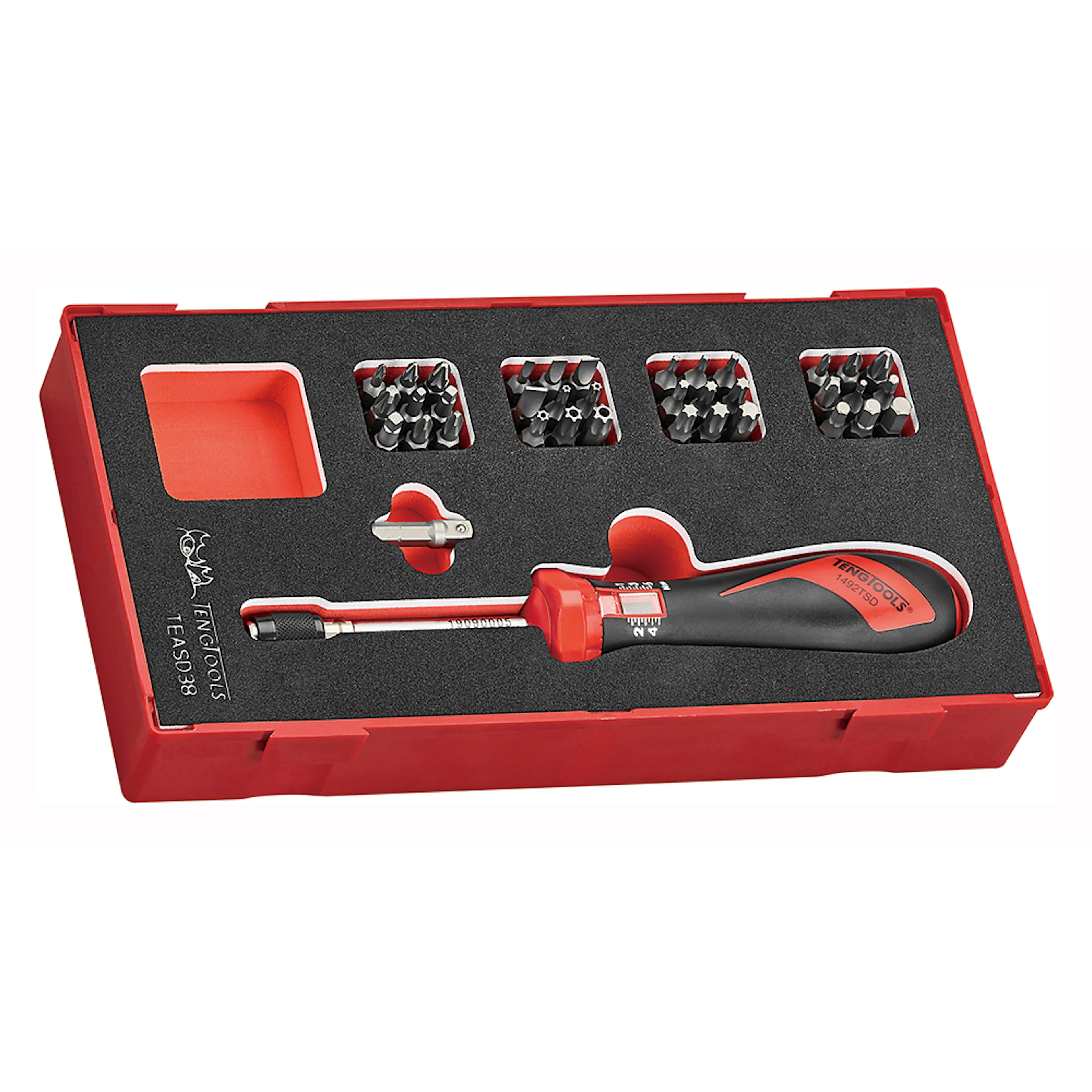 Momentskruvmejselsats Teng Tools TEASD38 5-delar