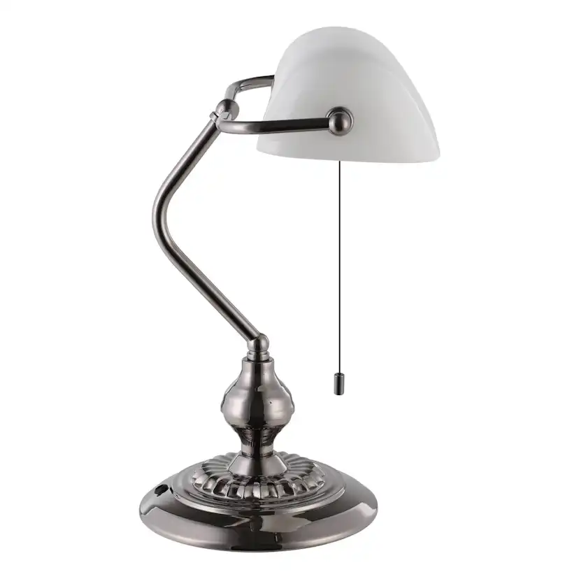 Bordslampa Eglo Banker Nickel Vit