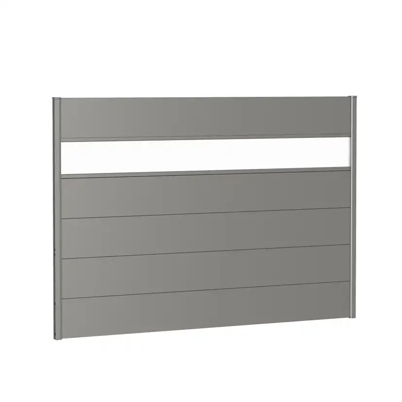 Väggpanel för Skärmvägg akrylglas 200x135 metallic kvarts-gr Kvartsgrå