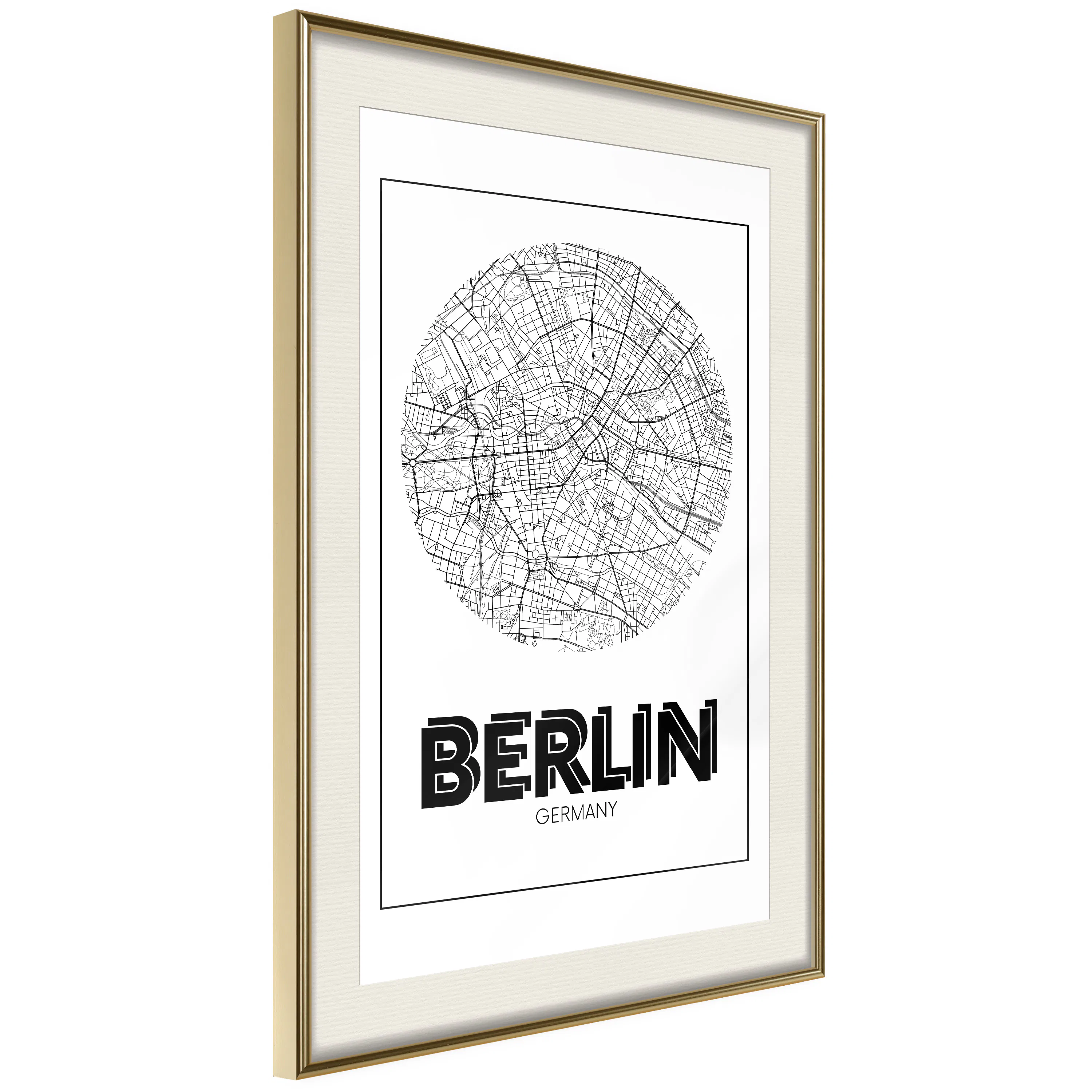 Poster Artgeist Affisch Retro Berlin