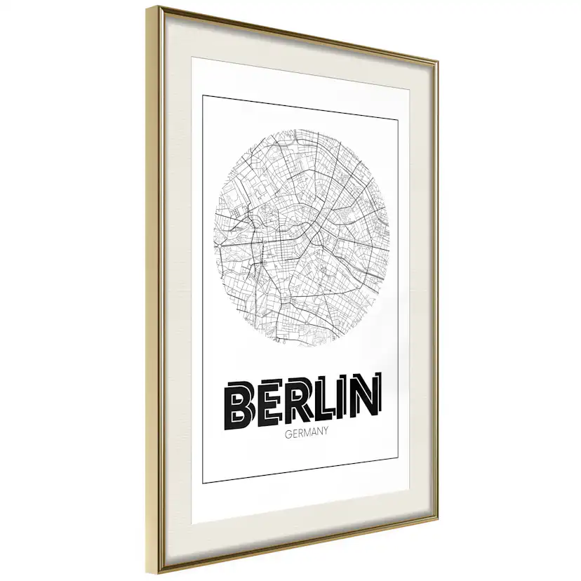 Poster Artgeist Affisch Retro Berlin