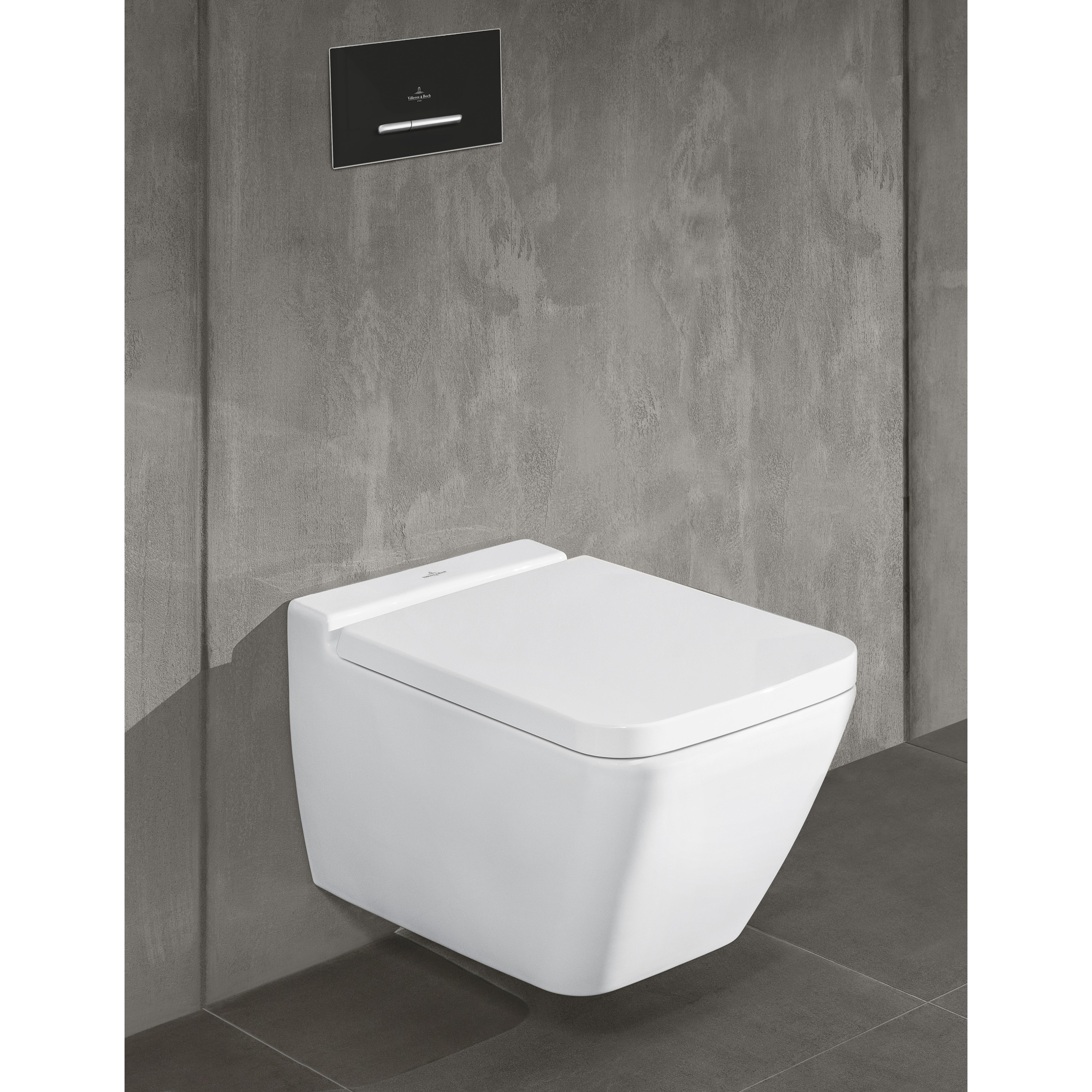 Spolknapp Villeroy & Boch ViConnect installationssystemen 92 Mattvit
