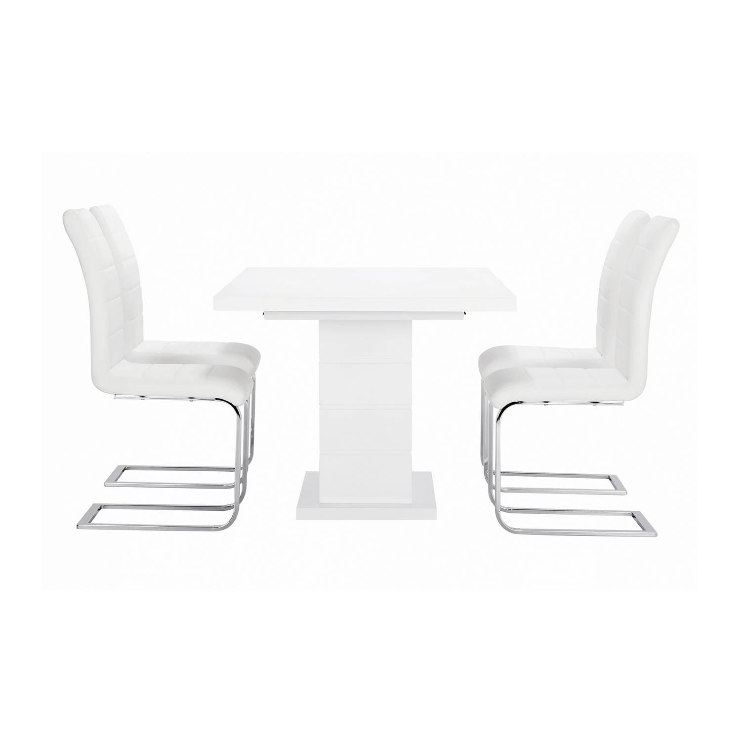 Matgrupp Concept 55 Ratliff Rektangulärt Matbord 180-220 cm Förlängningsbart med 4 Sorado Matstol