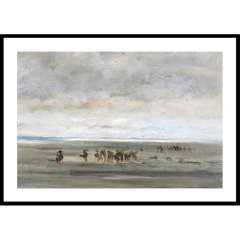 Poster Gallerix Clam Digger By Charles-François Daubigny