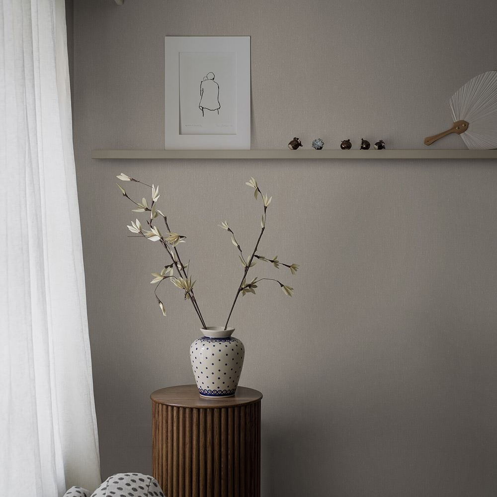 Tapet Boråstapeter Linen Muscot 4313 EasyUp, Enfärgad Beige