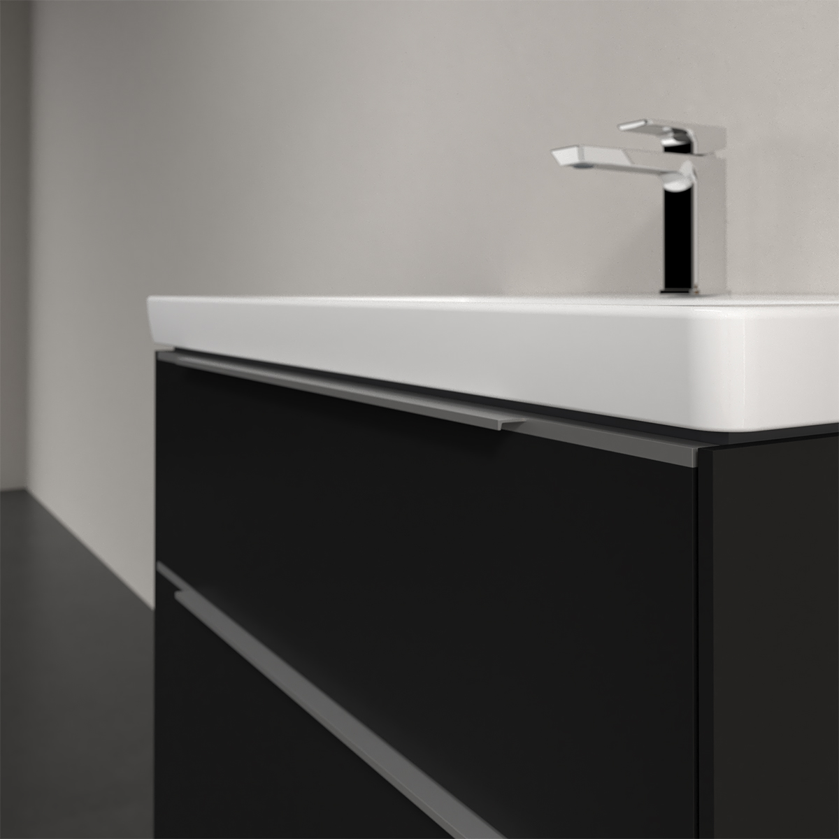 Tvättställsskåp Villeroy & Boch Subway 3.0 med 2 Lådor