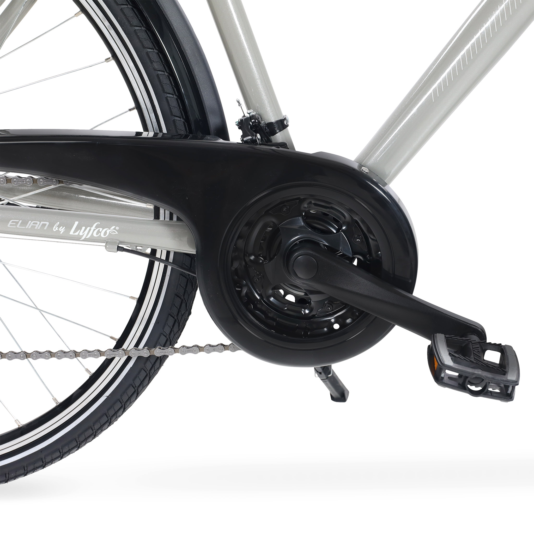 Elcykel Lyfco Herr 28" - Elian 13 Ah Silver