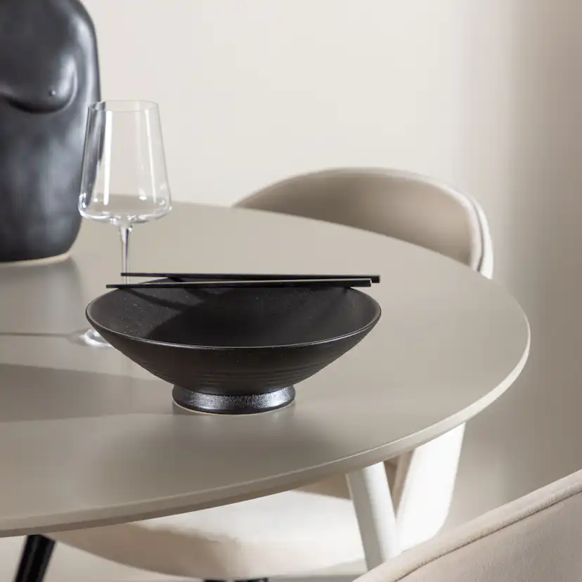 Matgrupp Venture Home Plaza Ø120 med 4 st Velvet Stolar