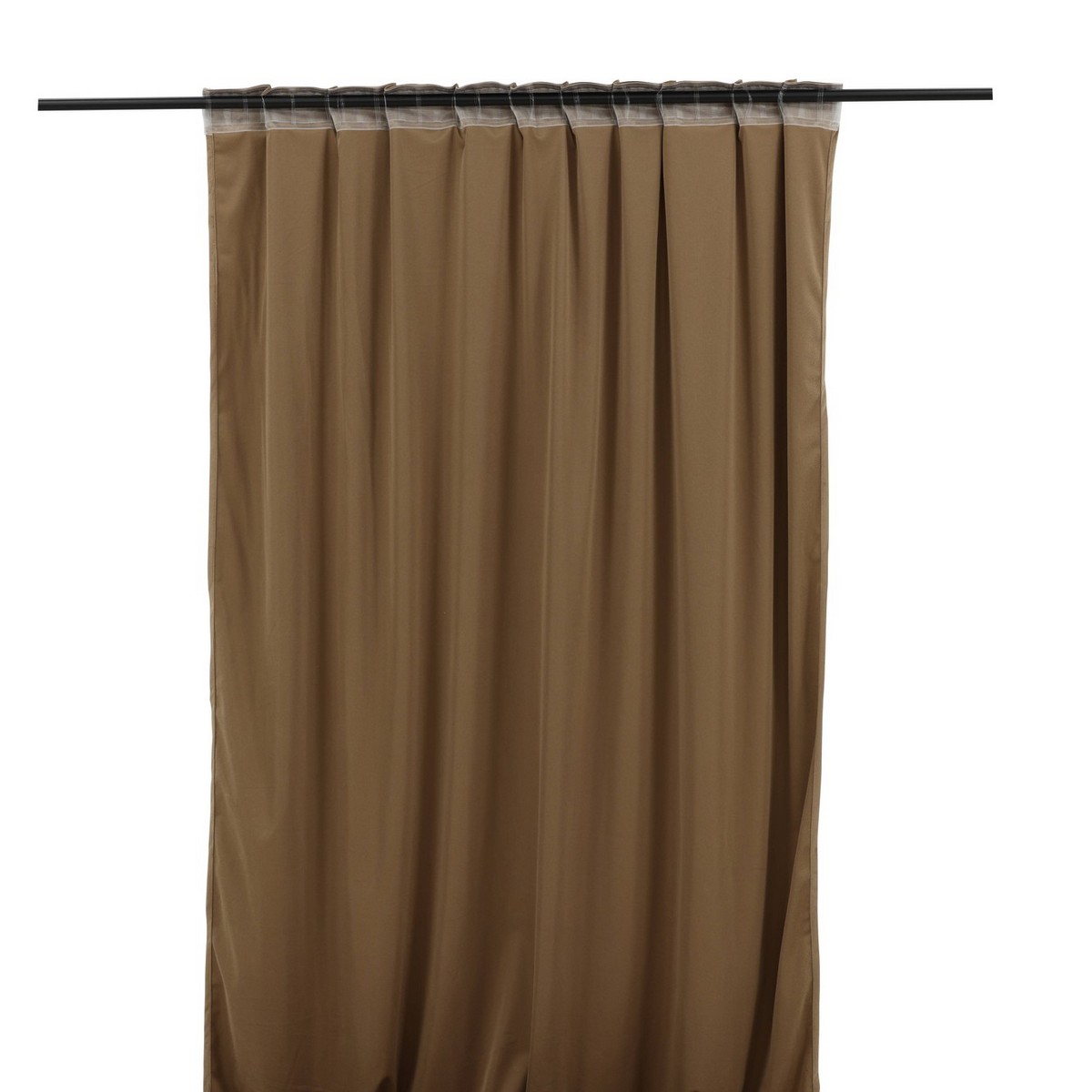 Mary Curtain Polyester/velvet - 2-pack - Brown / - 135*250 Brun