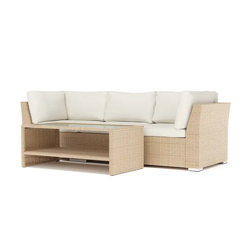 Loungesoffa Comfort Garden Wisconsin utomhus rak 3-sits soffa