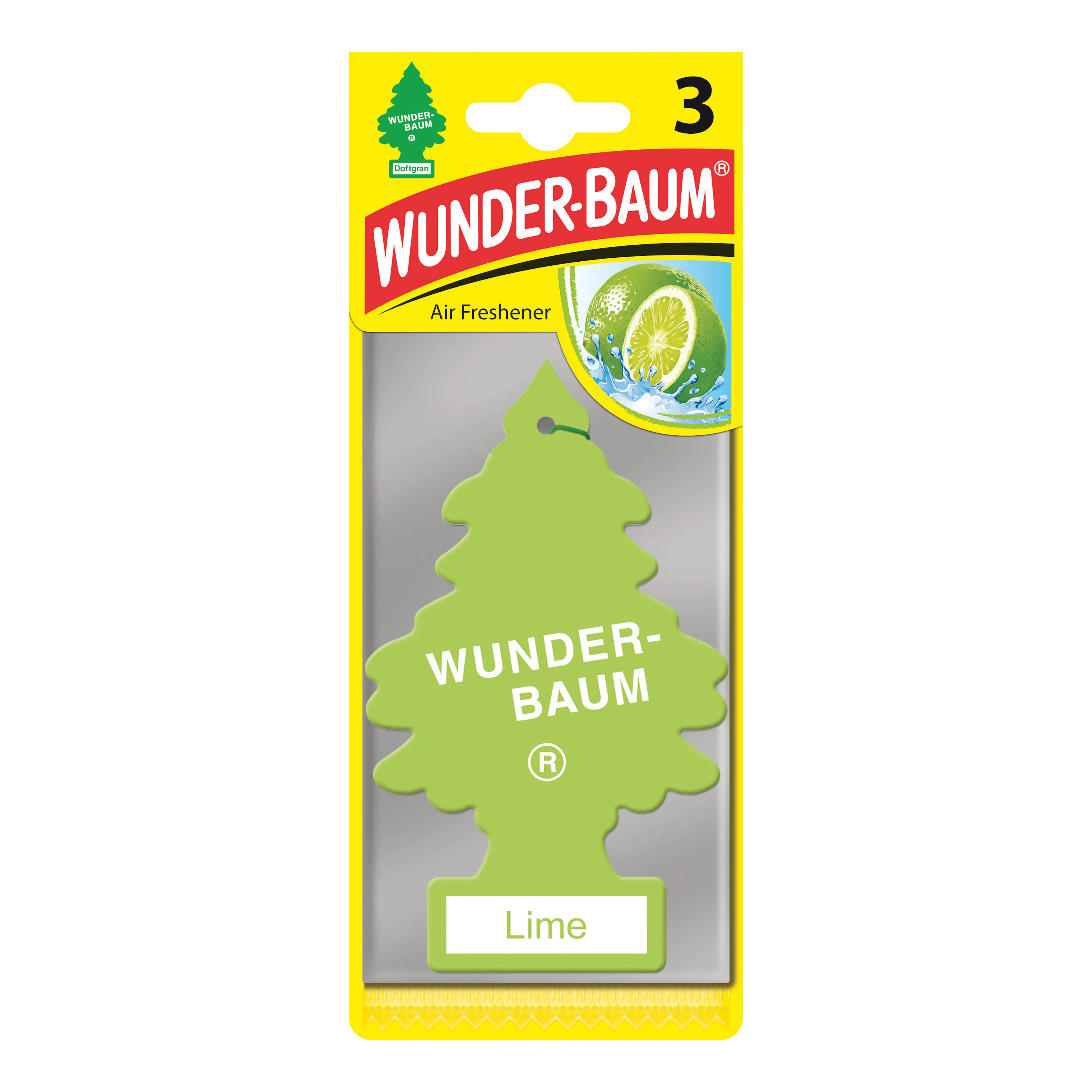 Luftfräschare Wunder-Baum Lime 3-pack