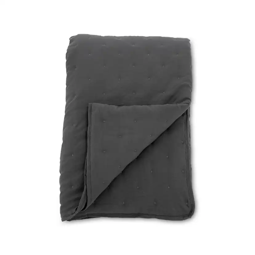 Sally Bedspread Microfiber - Antracit / - 150*250 Antracit, Mått: 250x150 cm