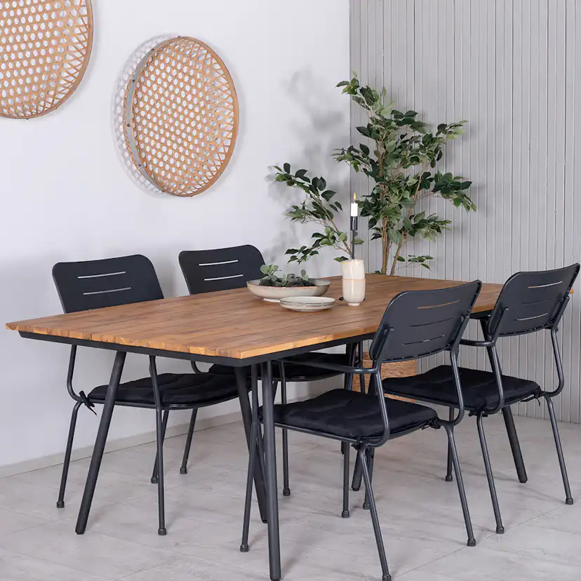 Matgrupp Venture Home Chane med 4 Nime Matstolar