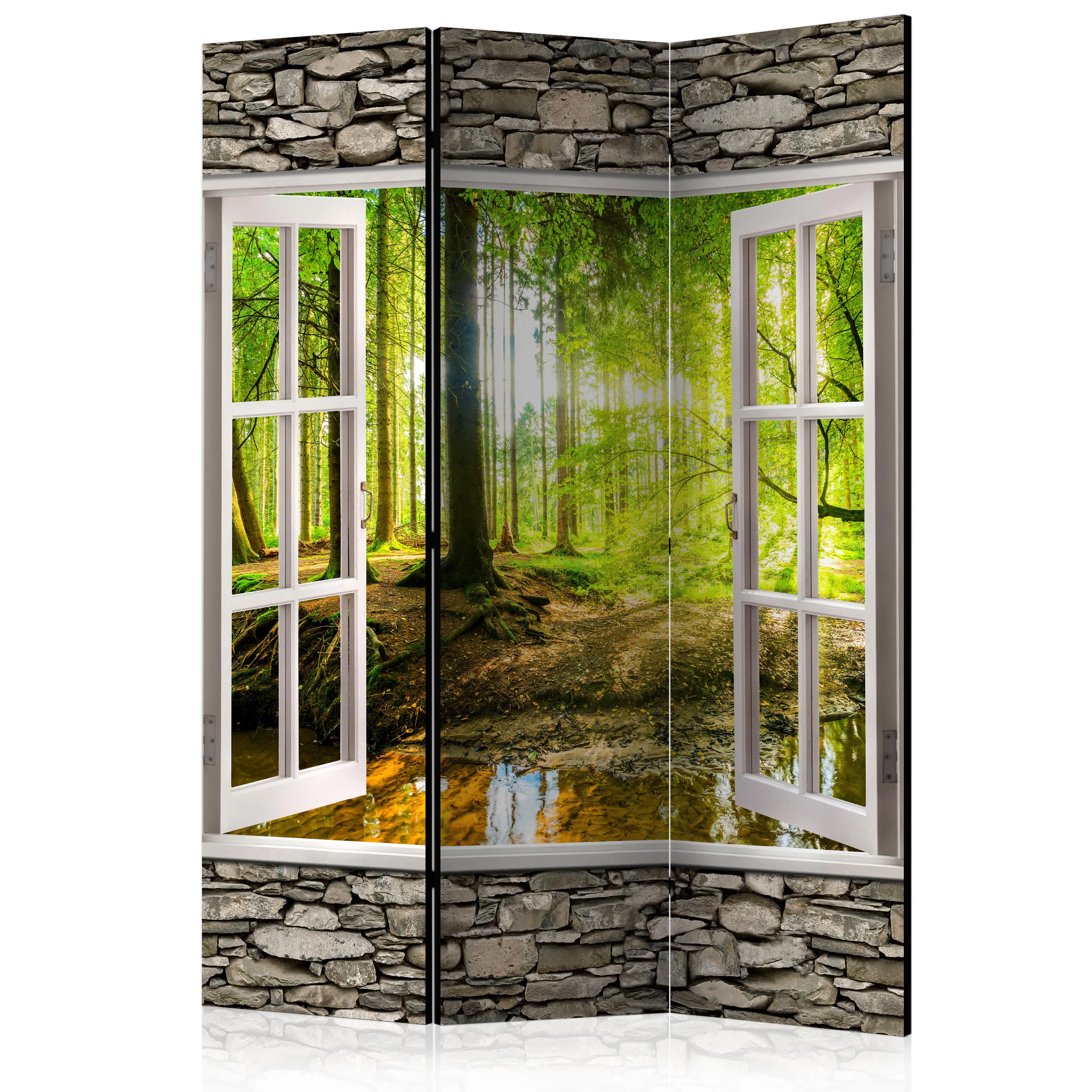 Rumsavdelare Skärmvägg Arkiio Morning Forest 135x172 cm