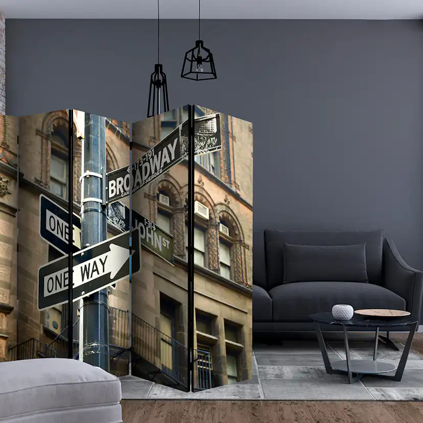 Rumsavdelare Skärmvägg Arkiio All Roads Lead To Broadway II 225x172 cm