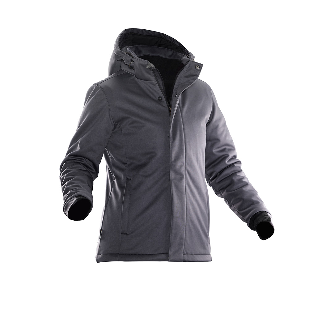 Vinterjacka Softshell Dam Mörkgrå L Storlek: L, Färg: Mörkgrå