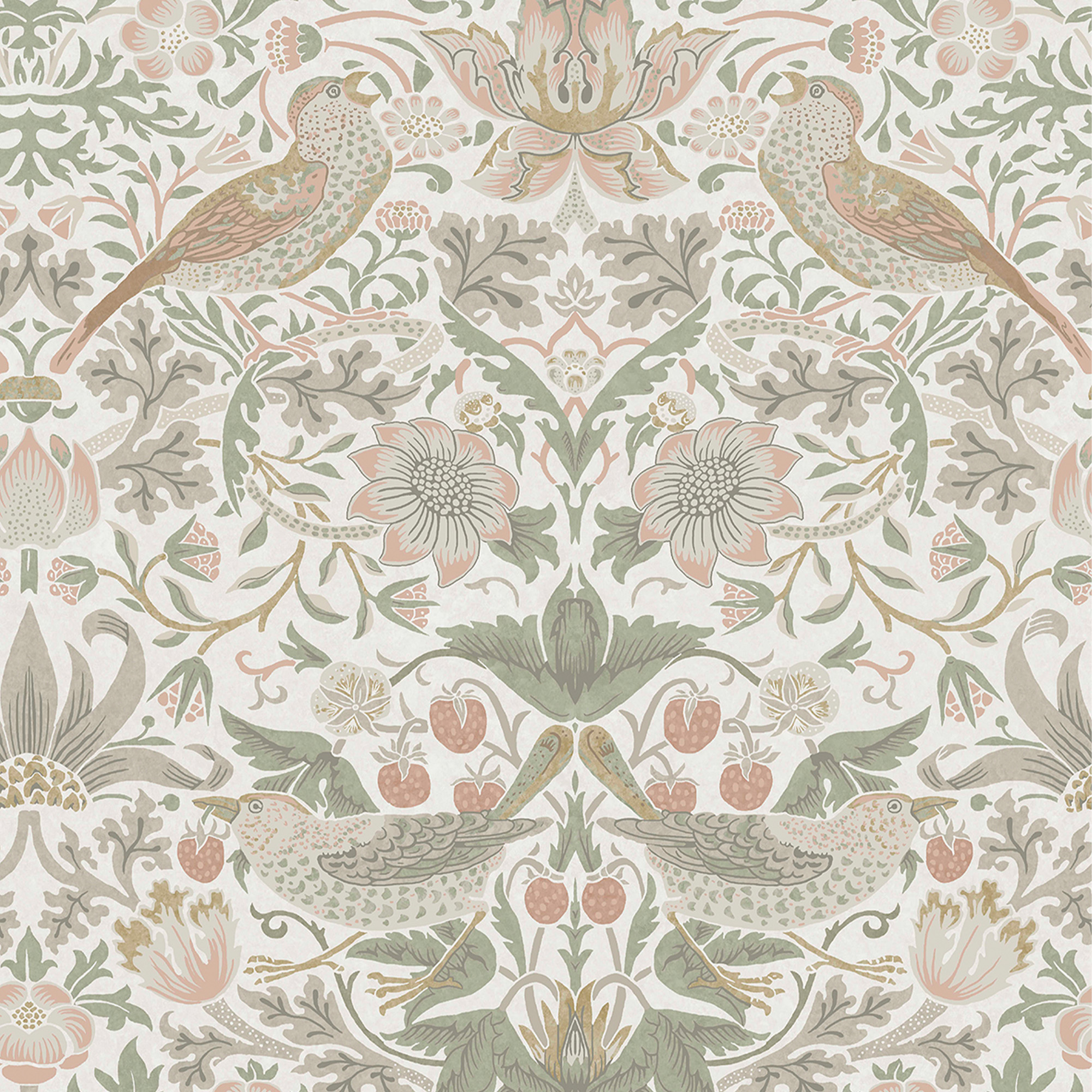 Tapet William Morris At Home Strawberry Thief 124233