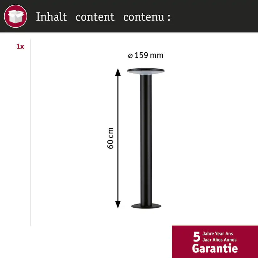 Pollare LED Paulmann Plate Smart Home Zigbee 3.0 IP44 230V