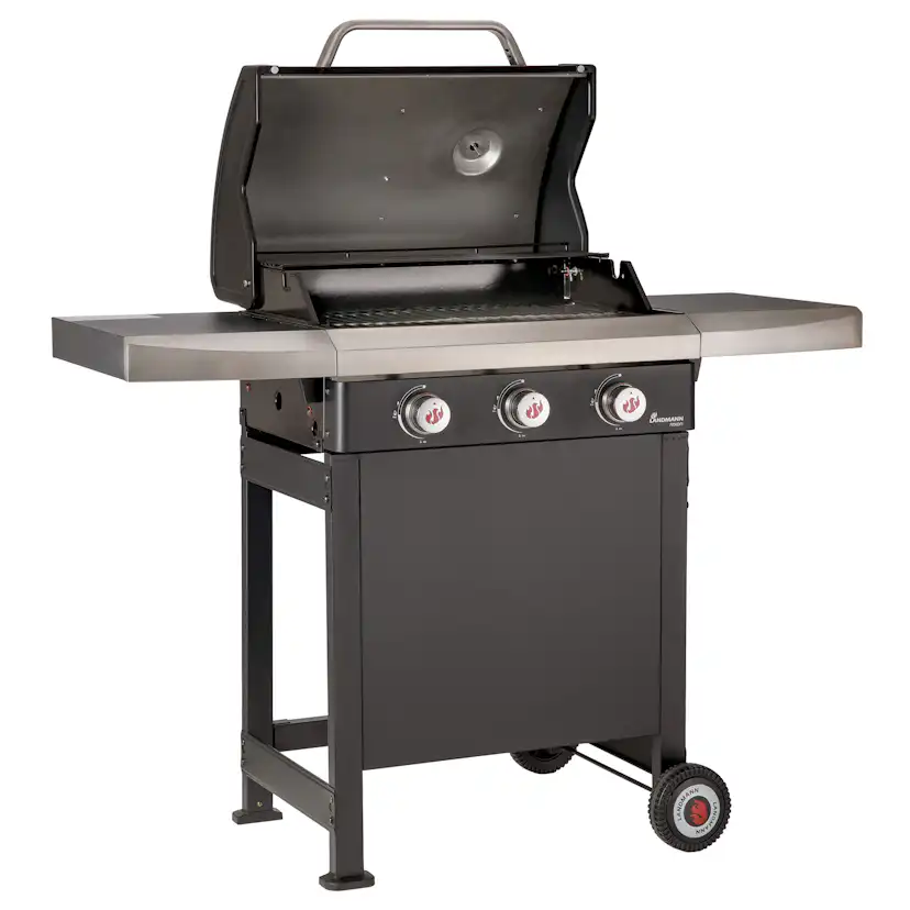 Gasolgrill Landmann Rexon PTS 3.0 Black Rostfritt Stål med 3 Brännare