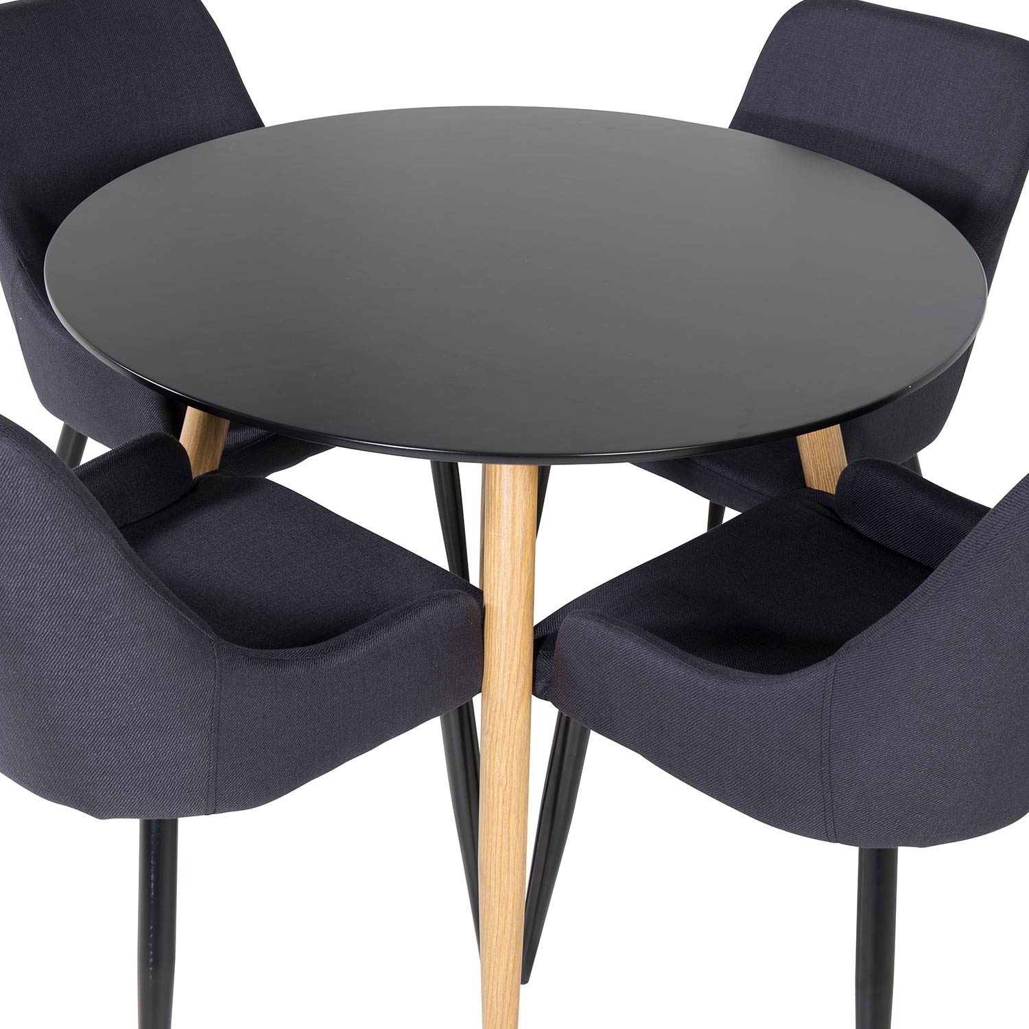 Matgrupp Venture Home Plake med 4 Plake Stolar Runt