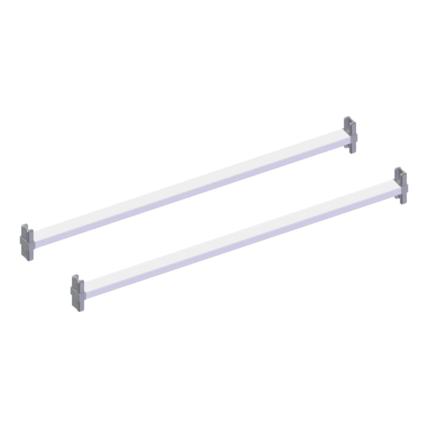 Tvärstag påbyggnad vit 450 Vit, 450 mm