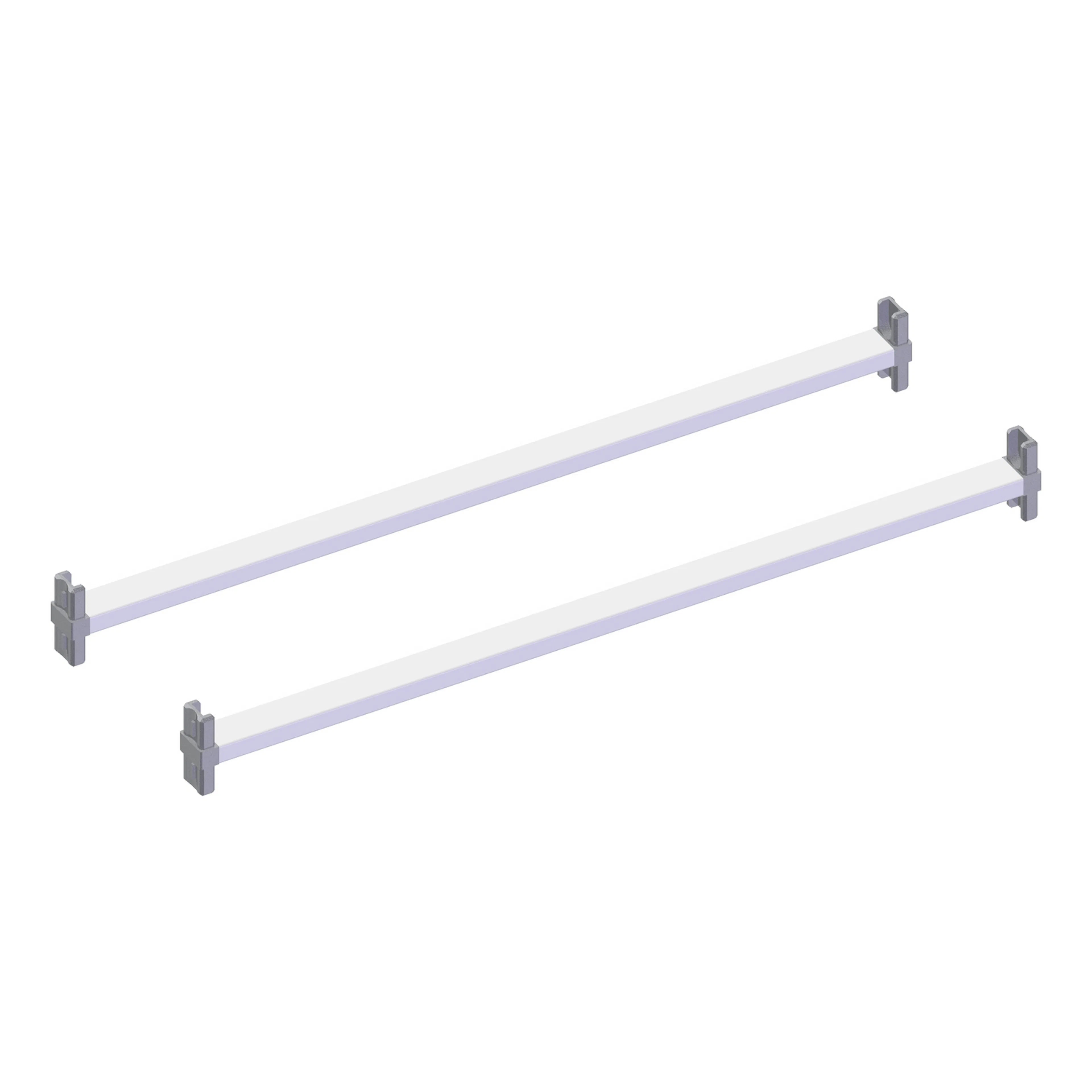 Tvärstag påbyggnad vit 450 Vit, 450 mm
