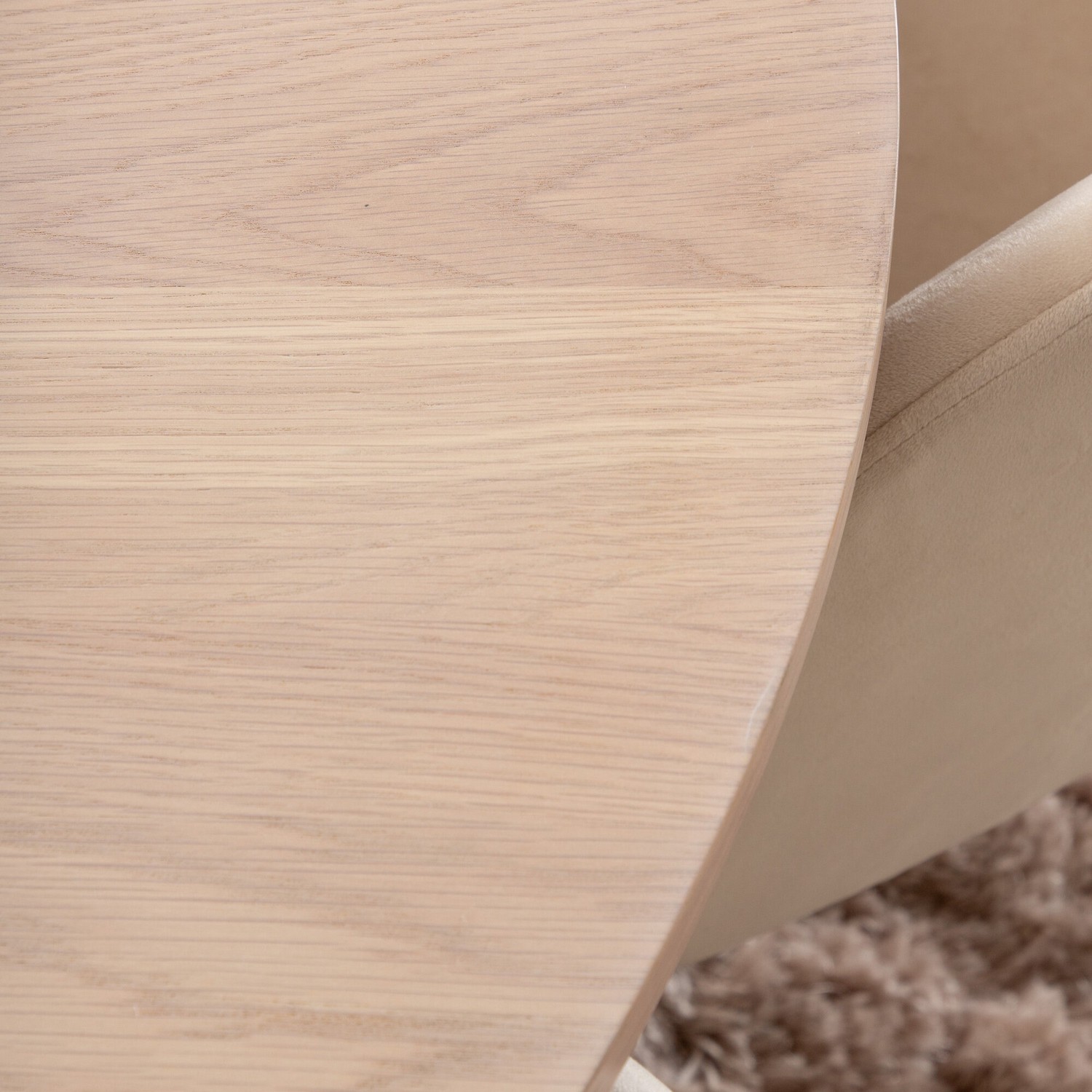 Matgrupp Venture Home Bianca Rund med 4 Bergen Stolar Sammet