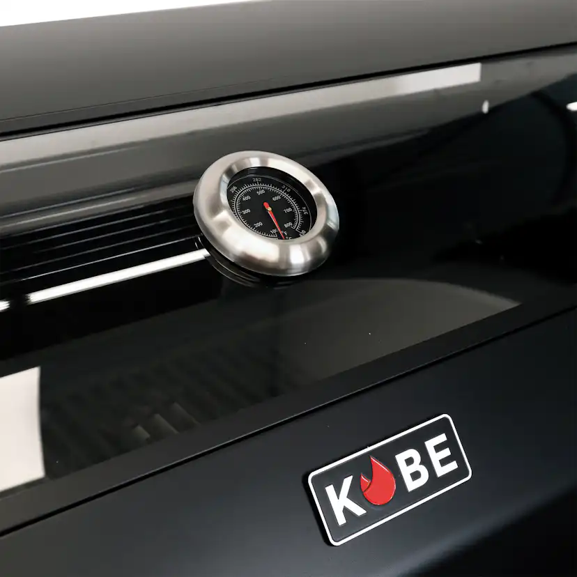 Gasolgrill Kobe 6+1 Brännare Svart Med Gaslock