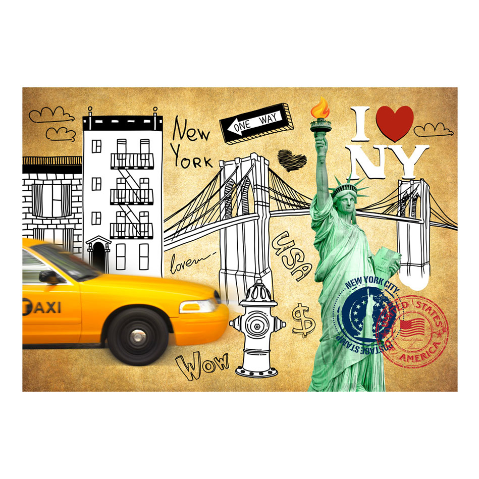 One way - New York 200x140 Storlek: 200x140 cm