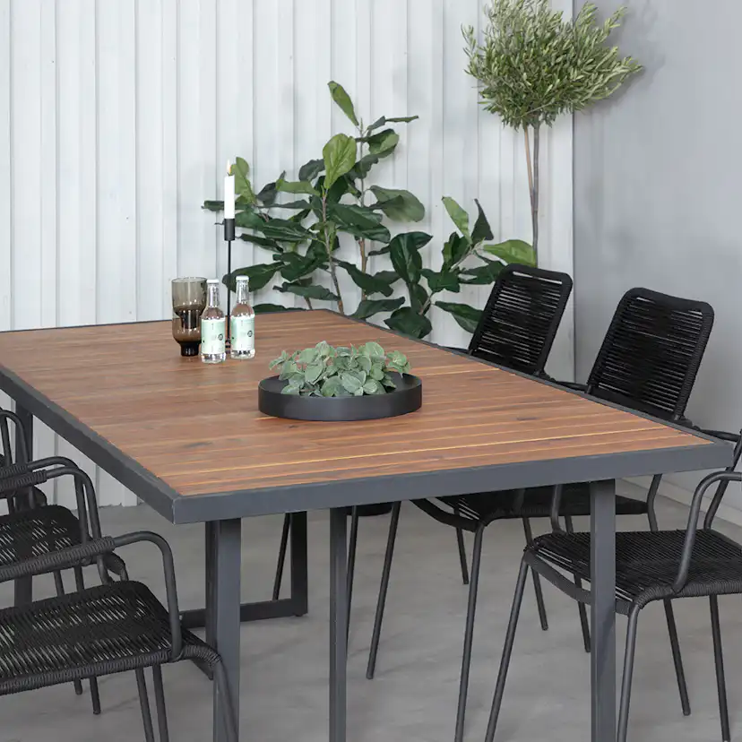 Matgrupp Venture Home King med 6 Lumi Karmstolar