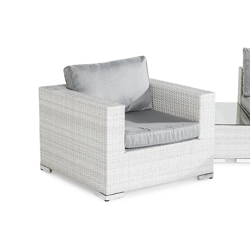 Loungegrupp Comfort Garden Bahamas 3-sits med Dubbla Avslut, Bord 100x60 och Utefåtölj Utomhus