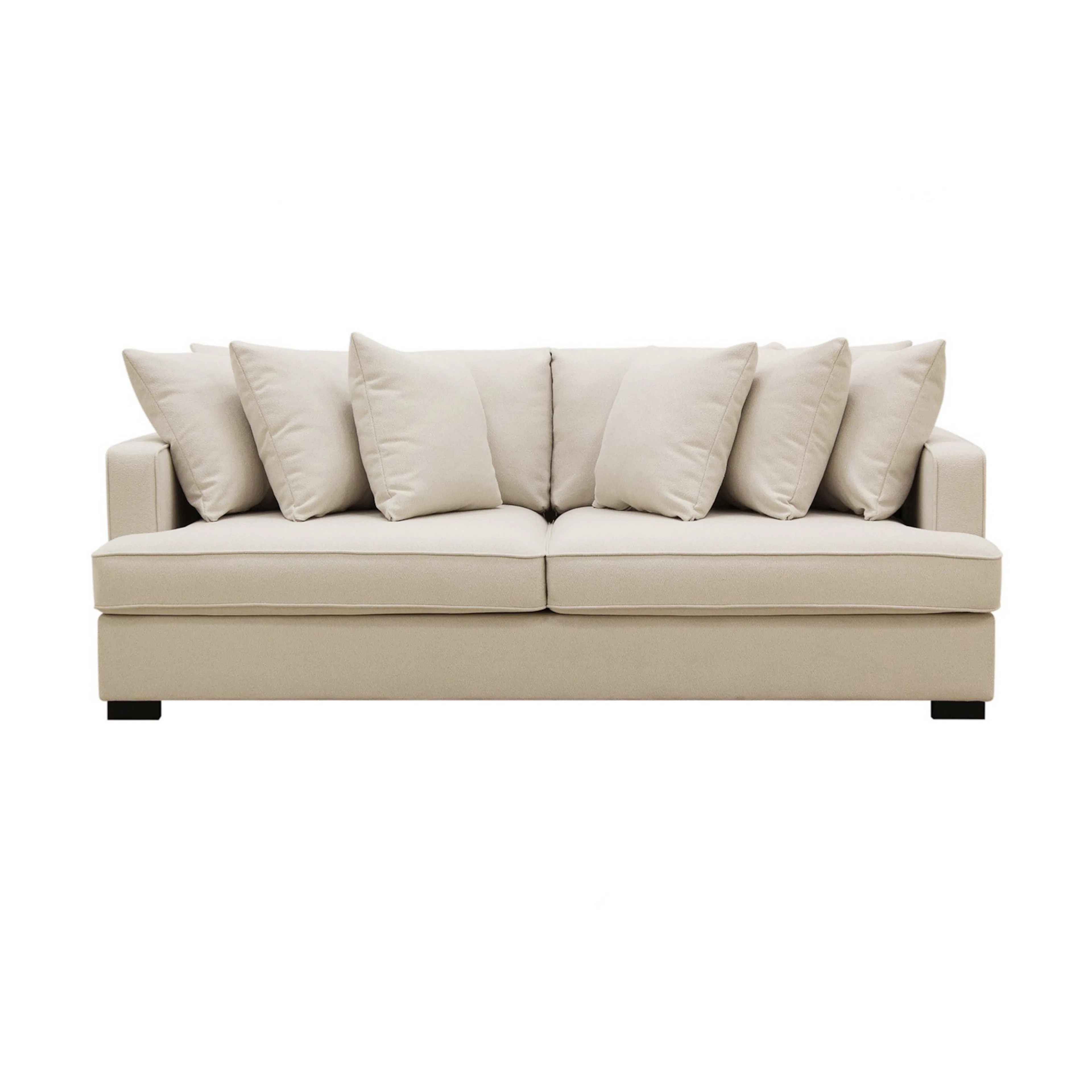 Rossita 4-sits Djup Soffa i Bouclé Beige Bouclé