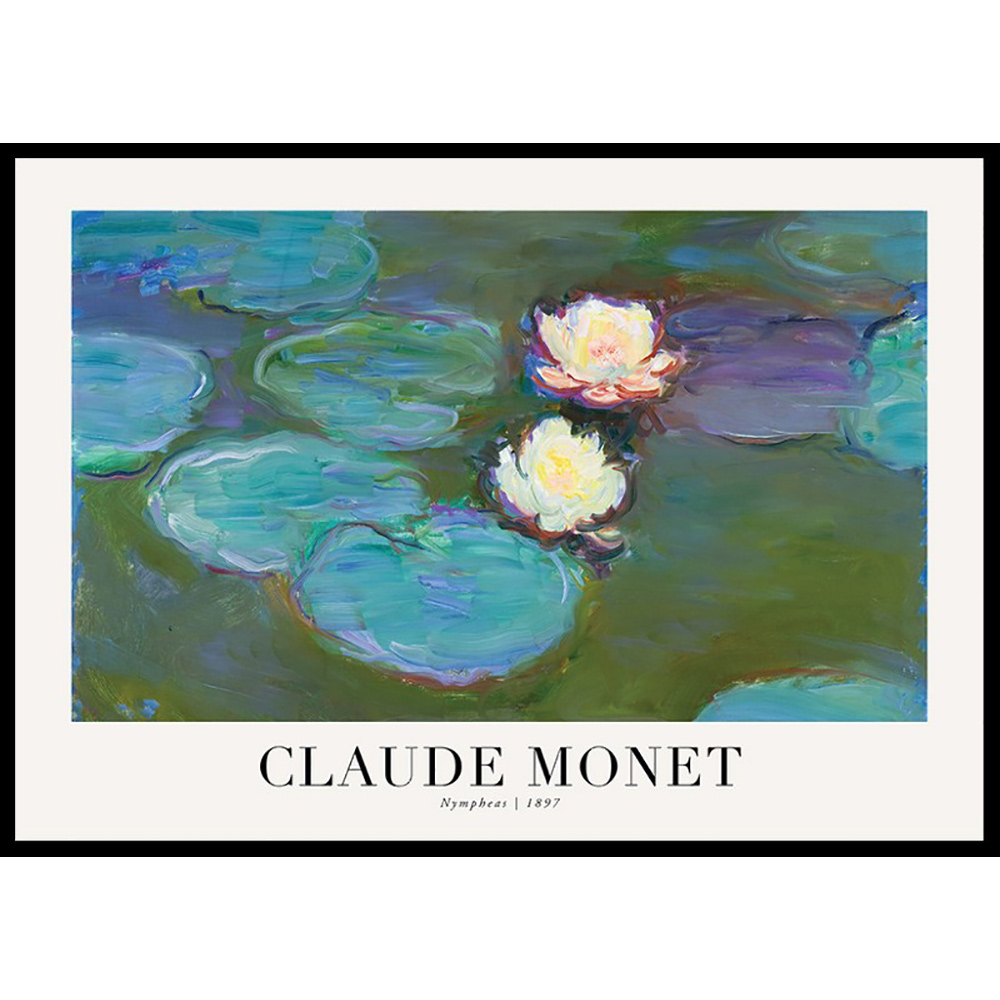 Poster Gallerix Nympheas 1897 By Claude Monet