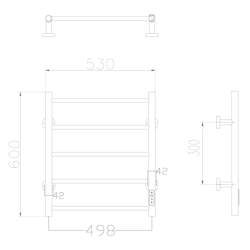 Handdukstork Innosanit 80 W 5-strip