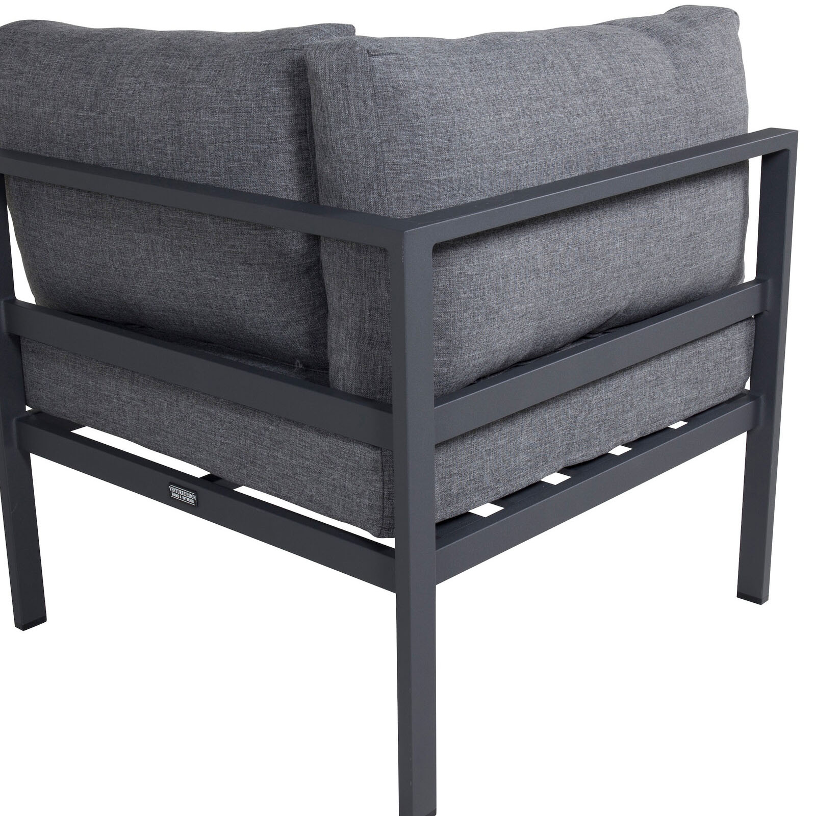 Copacabana Corner Part - Black Alu / Grey Cushion Black Alu / Grey Cushion