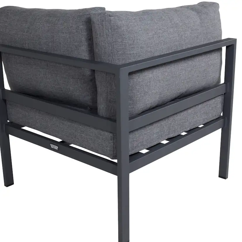 Copacabana Corner Part - Black Alu / Grey Cushion Black Alu / Grey Cushion