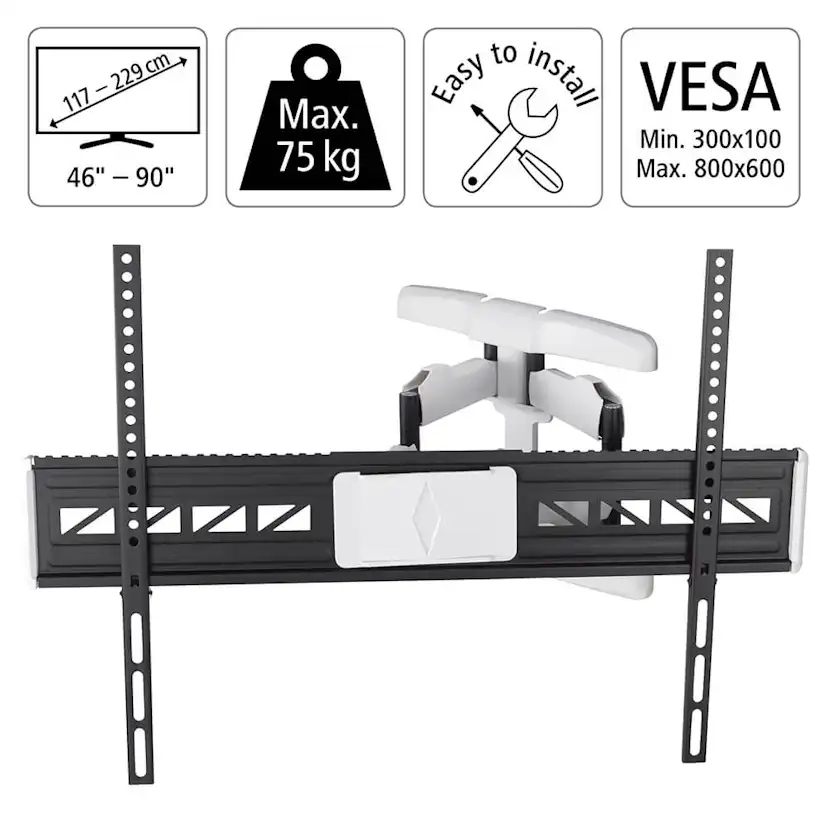 Väggfäste Hama Full Motion VESA up to 800x600 46-90 tum