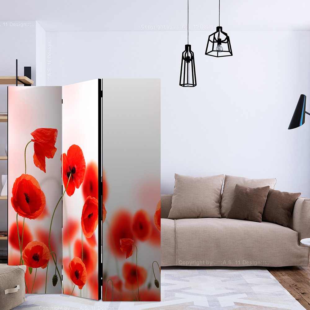 Rumsavdelare Skärmvägg Arkiio Sleepy Poppy's Land 135x172 cm