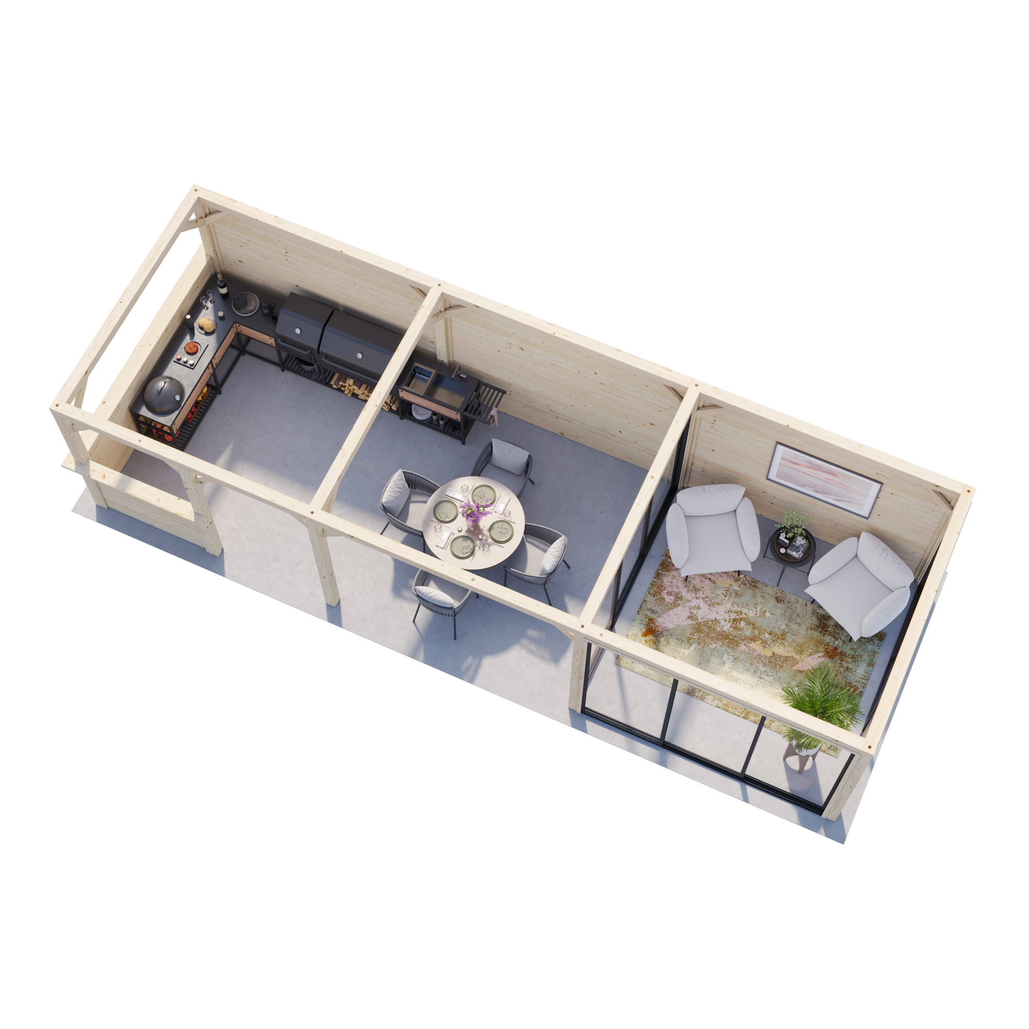 Uterum Palmako Bianca 24,9 m2 Set 516 Slide Plus